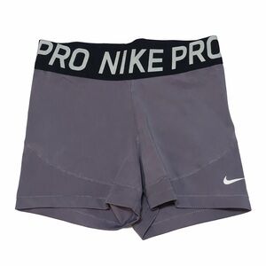 Nike Pro Black and Purple Shorts
